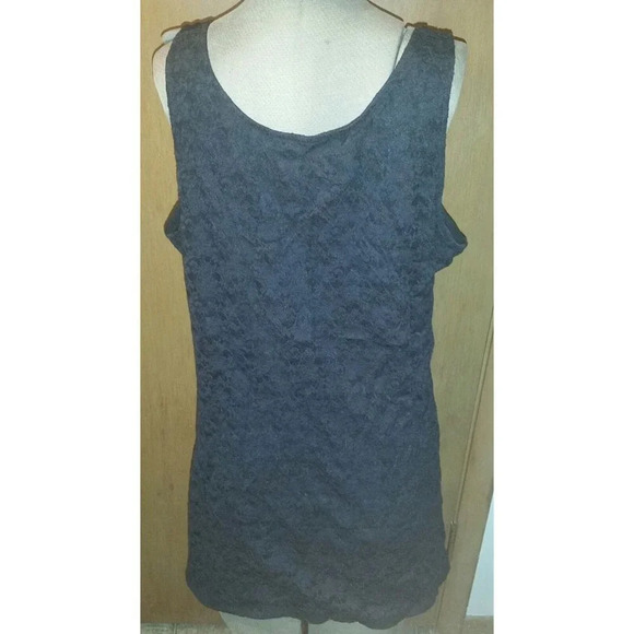 "A Pea In The Pod" Black/Lace Maternity Sleeveless Tank Top Size Large - Picture 2 of 4